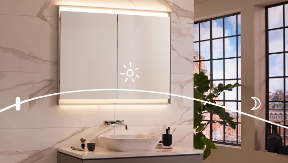 Geberit ONE mirror cabinet (© Geberit) Geberit ONE mirror cabinet (© Geberit)