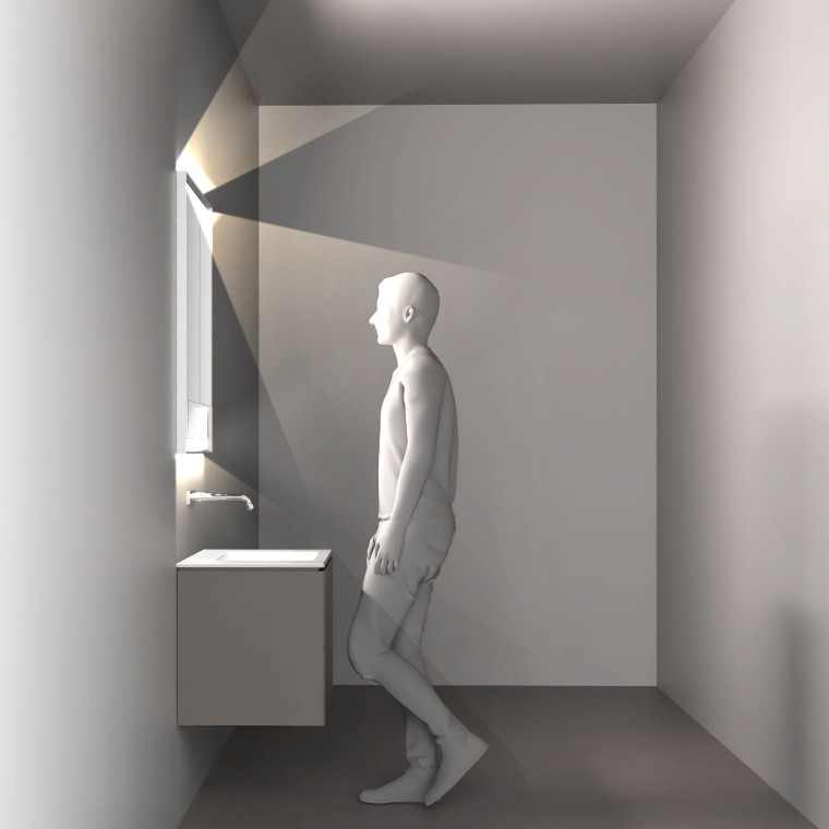 Illustration of lighting at the washbasin (© Geberit) Illustration of lighting at the washbasin (© Geberit)